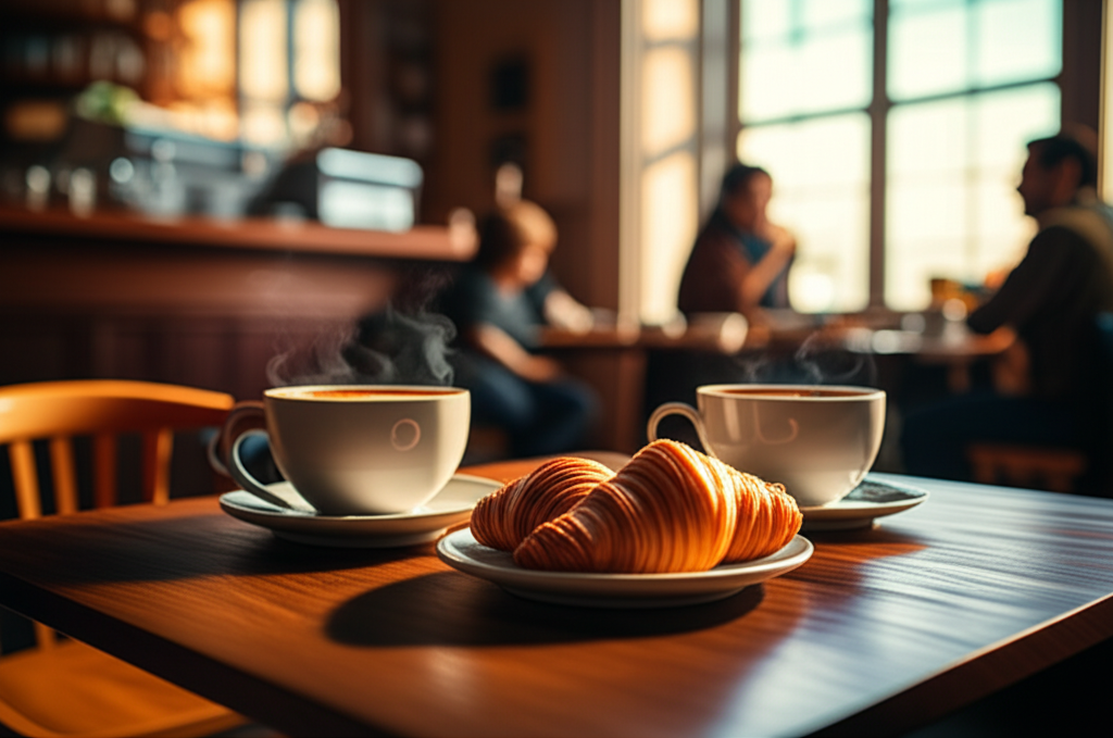 Cozy cafe interior